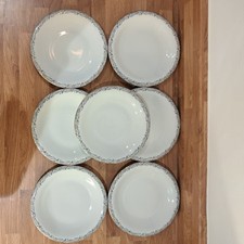 RARE Set 7 Margarete Hutschenreuther Hohenberg side dessert plates Gold Rim 