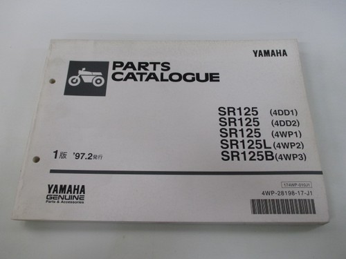 Sr125 parts list 1st - parts, edition