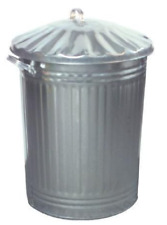 90L Galvanised Metal Dustbin