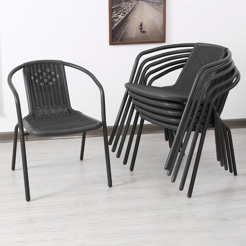 4pcs black garden - garden, stacking