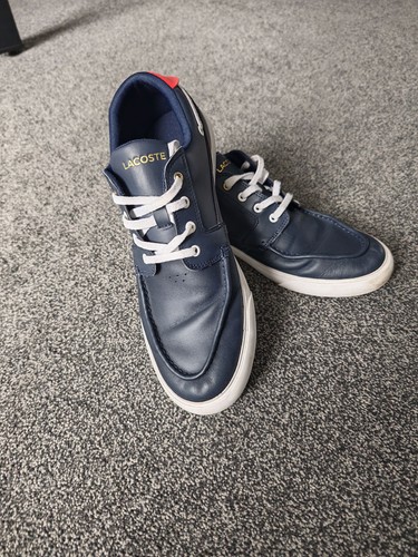Lacoste men navy leather - navy,