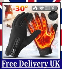 Equestrian Winter Thermal Horse Riding Gloves Synthetic Leather Black Anti Slip