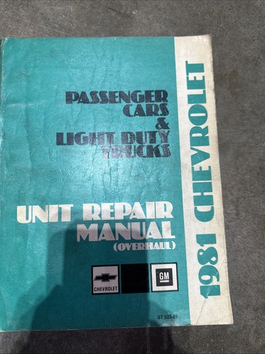 1981 chevrolet overhaul - chevrolet,