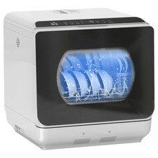 HOMCOM Worktop Dishwasher w/ 4