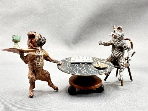 Vienna bronze pug waiter - bronze,