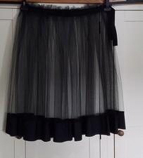Tulle Over Skirt In Black Side