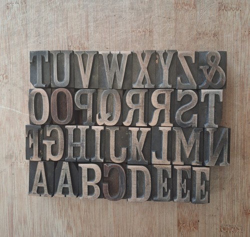 Wooden letterpress printers - wooden,