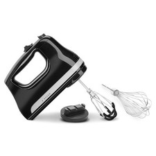 KitchenAid 6-Speed Hand Mixer Onyx Black, Flex Edge Beaters & Pro Whisk