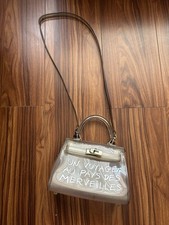 Un Voyage Merveilles Women's Clear Jelly Crossbody Bag Vintage 1990