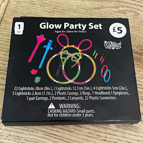 Glow party activity - activity, pack