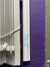 White Vertical Blinds 110cm Wide X 115cm Drop 5cm