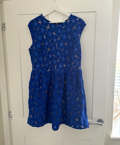 Oasis blue floral lace fit - oasis,