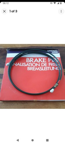 Rear unipart brake pipe - rear, rover