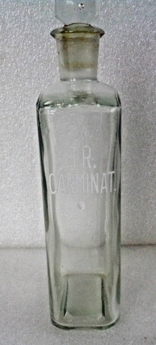 Old chemist apothecary bottle - chemist,