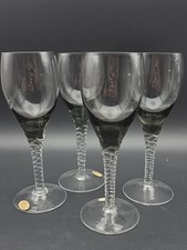 4x Vintage Smoked Grey Glass