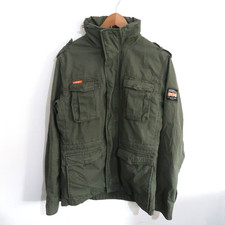 Superdry Jacket Mens Medium Green Utility Military Rookie Chore Cargo