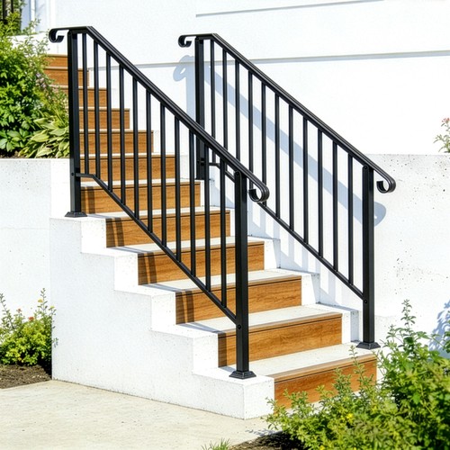Galvanized iron handrail matte - iron,
