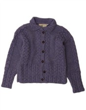 DONEGAL Womens Cardigan Sweater UK 10 Small Blue New Wool DL07