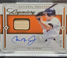 2024 Panini National Treasures - Legendary Lumber Signatures Cal Ripken #LLS-CR