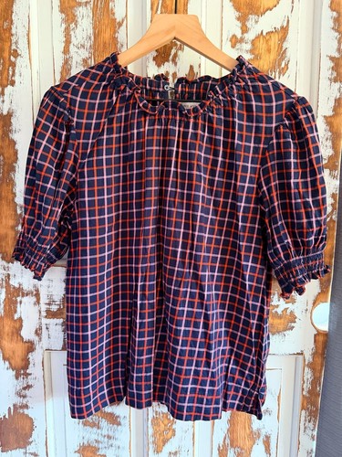 Ruffle neck short sleeve - short,