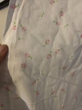 Pair Pretty Ditsy Rosebud Curtains 100% Cotton Portugal Washable W68” D70” (B90