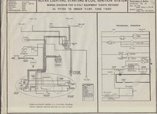 Original Rotax Wiring Diagram for the 1935 Singer 5 cwt Van