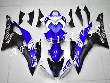 Black White Blue ABS Injection Mold Bodywork Fairing Kit Panels for YZF R6 08-16