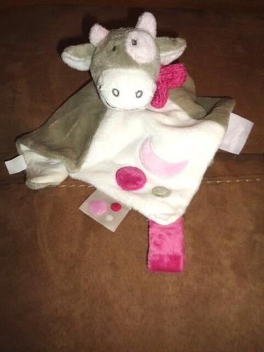 Security blanket cow gray pink - blanket,
