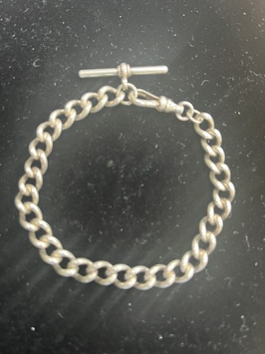 925 sterling silver - silver, curb
