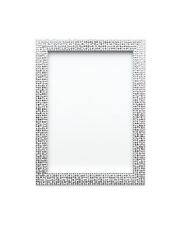 Modern Retro Flat Bright Mirror Effect Mosaic Picture Photo Poster Frame Silver