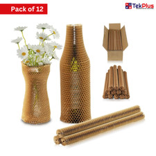 12 Pack 350mm Bubble Wrap Sleeves, Honeycomb Packing Paper, Packaging Materials