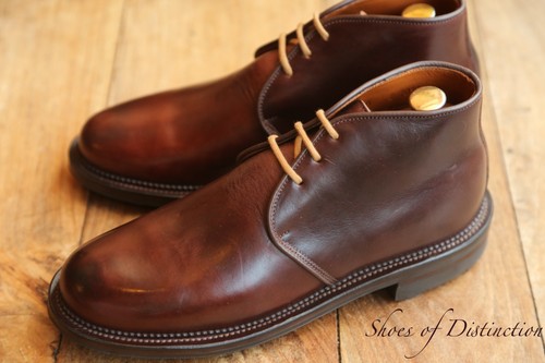 Viberg brown leather chukka - brown,