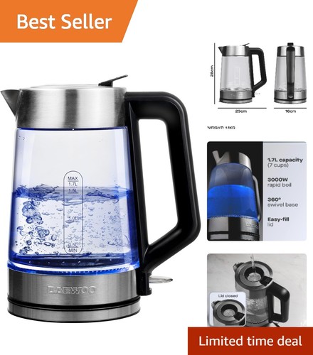 3000w glass kettle - 1.7l, with