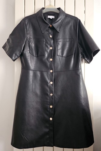 Warehouse black faux leather - faux,
