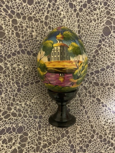 Russian egg wooden hand - egg,