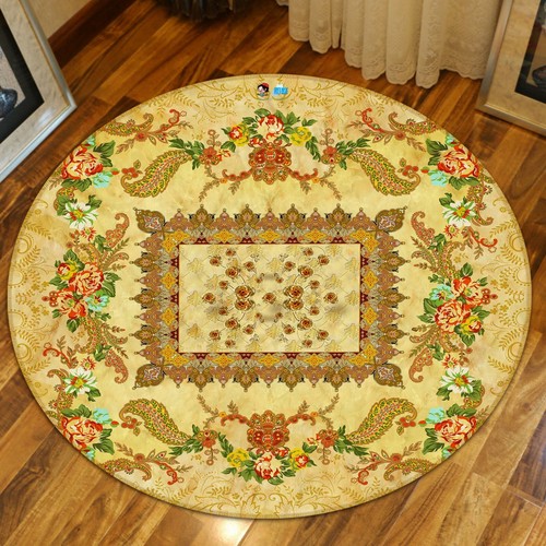 Yellow flower pattern - 3d,