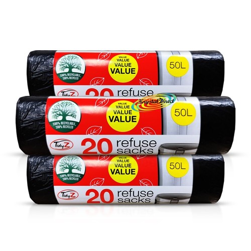 Black refuse sacks bin - 60,