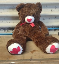 Plush large brown soft teddy