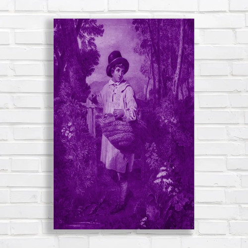 Autumn woodland boy purple - woodland,