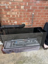 4ft Peninsula Sumped Opti White Glass Fish Tank Aquarium And Pipework