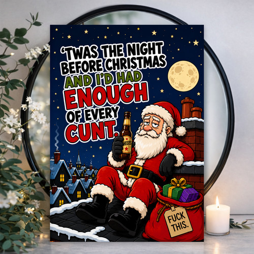 Funny rude christmas - christmas, card