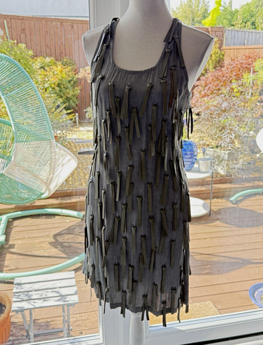 Blank silk leather fringe - silk,