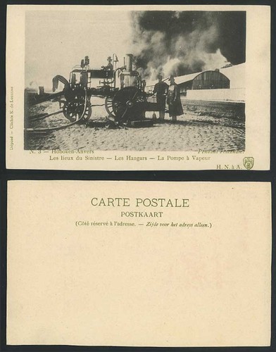 Vintage fire engine hoboken - fire,