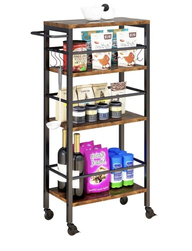 Narrow kitchen trolley - kitchen, with