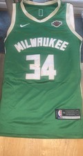 NBA Milwaukee Bucks Giannis Antetokounmpo NBA Finals Jersey Nike Swingman Sz 48