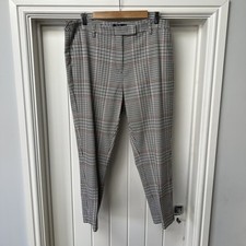 Marks & Spencer Trousers Women's UK 18 Reg Multicoloured Check The Mia Slim M&S