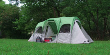 Rectangular Green Camping Tent