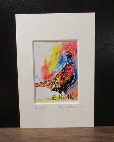 Pheasant mini art print - ,