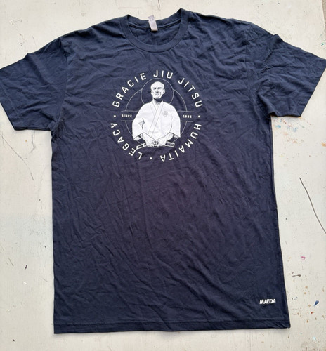 Men gracie shirt blue - men's, logo