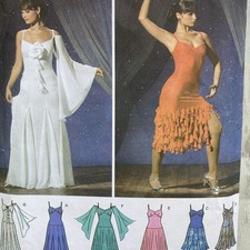 Simplicity Sewing Pattern 4312 Dancing Dress Skirt Leotard Knit Size 12-14
